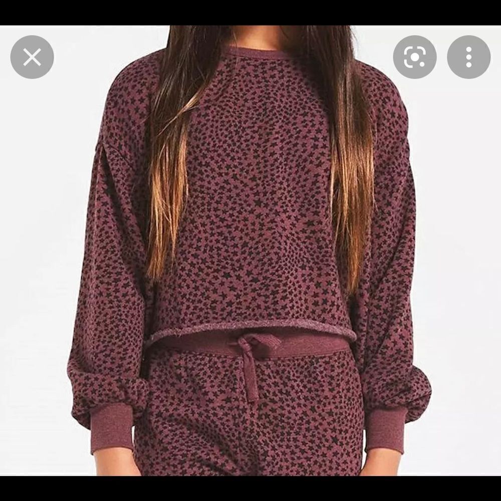 Z Supply cruiser stardust crop sweatshirt